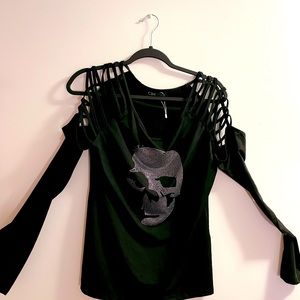 Skelton Black Shirt